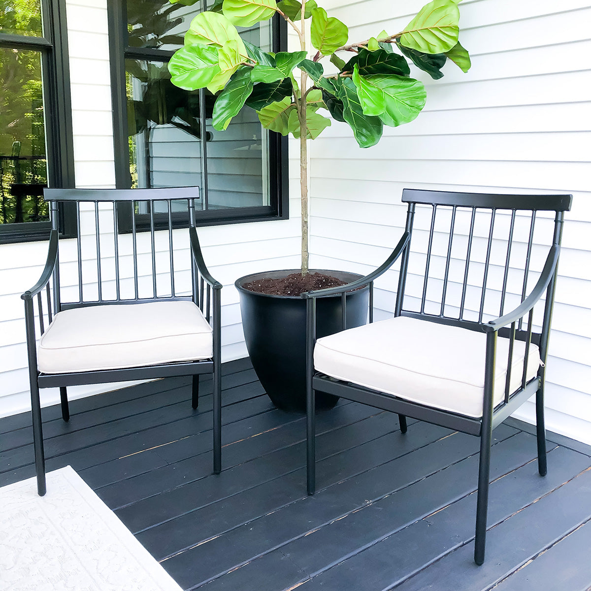 Steel discount outdoor chairs