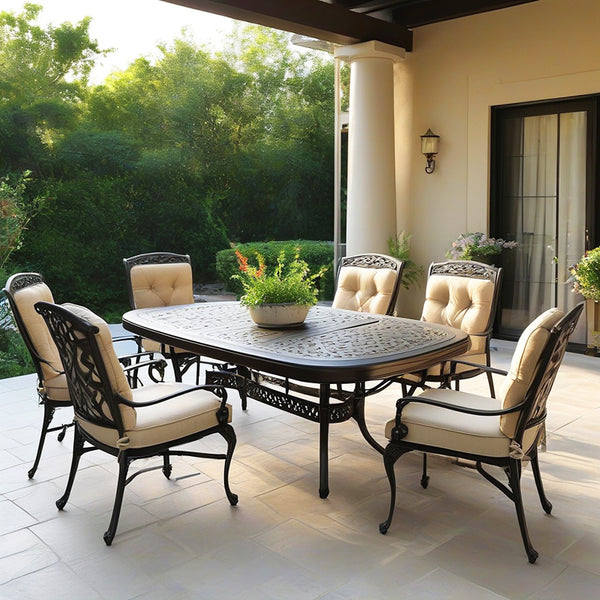 Sunny Oasis: Elegant Cast Aluminum Furniture to Elevate Your Outdoor Space