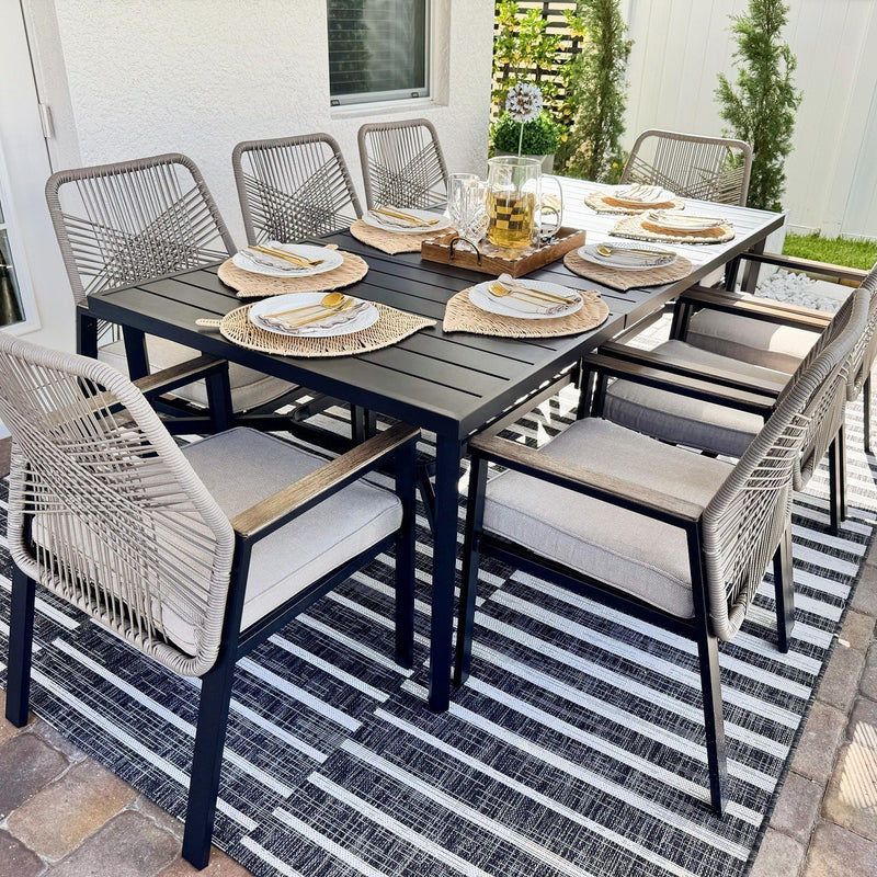 patio rattan dining set