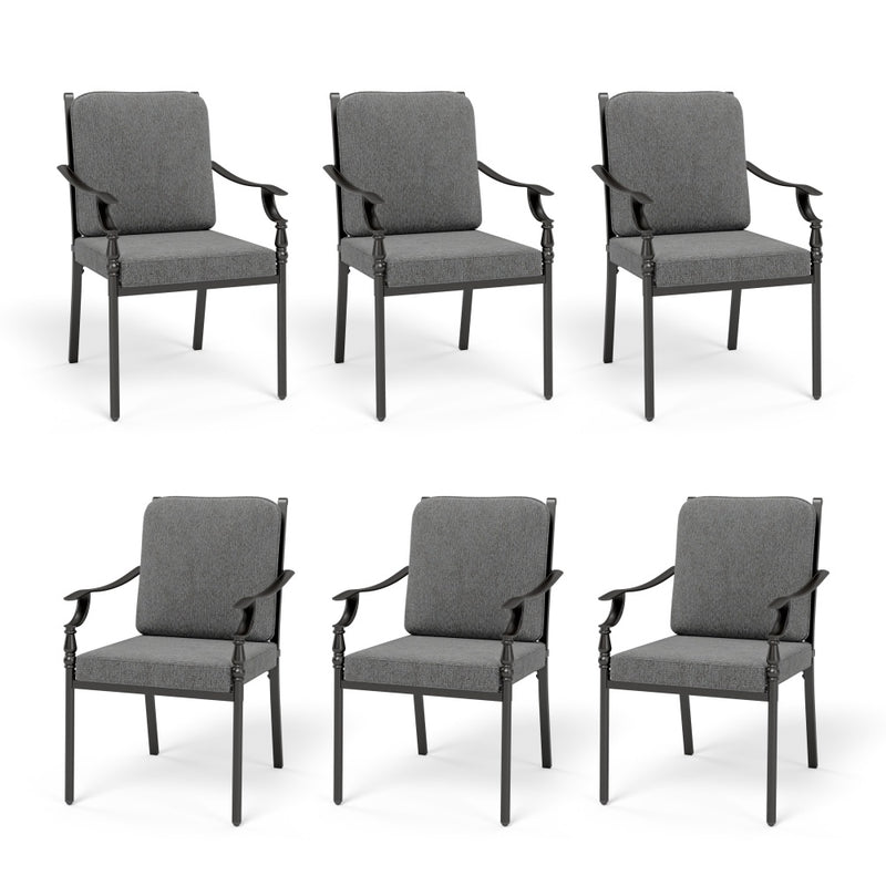 Phi Villa Calabash Patio Dining Chairs-Swivel Chairs & Fixed Chairs