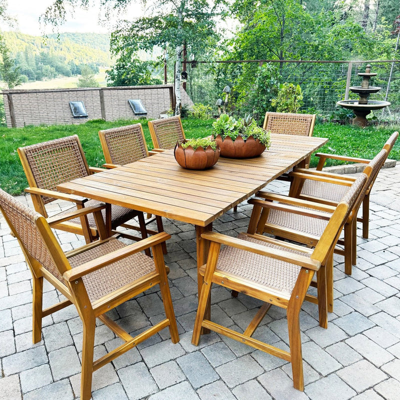 8-seat-wooden-dining-set-for-yard-with-rattan-wooden-chairs