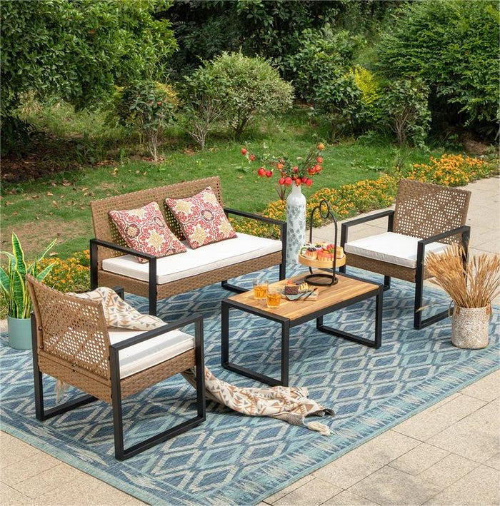 4 piece patio cushion set sale