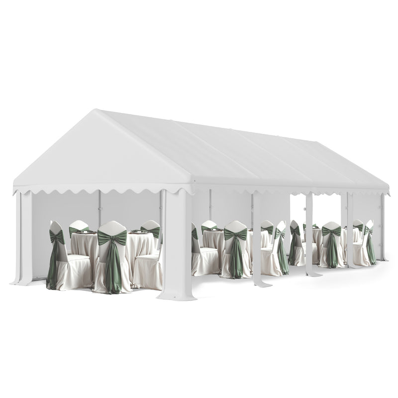 Phi Villa 20'x40' Heavy Duty Wedding Party Tent Outdoor Canopy Gazebo Shelter with Removable Sidewalls