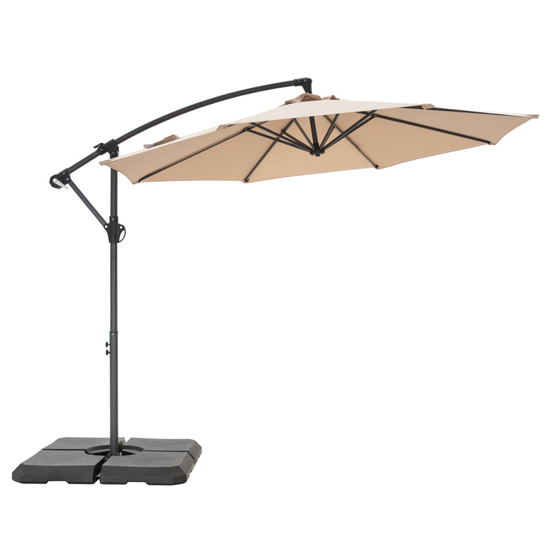 PHI VILLA 10ft Banana Parasol Umbrella Outdoor Offset Umbrella