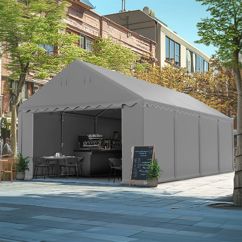 Phi Villa 13'x26' Outdoor Vendors Tent with Removable Sidewall