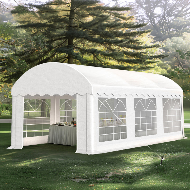 PHI VILLA 20'x10' Patio Heavy Duty Party Tent Large Canopy with Removable Sidewalls for Outdoor Events