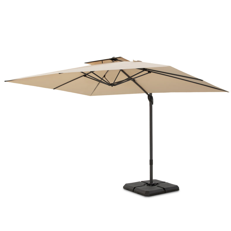 PHI VILLA 9X12ft Hydraulic Cantilever Patio Parasols Umbrellas