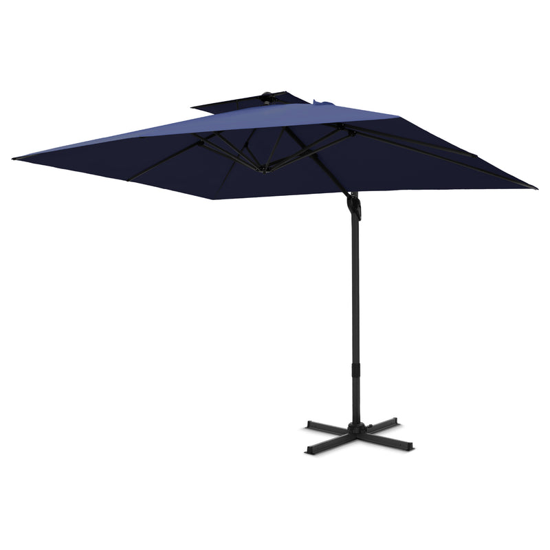 PHI VILLA 9X12ft Hydraulic Cantilever Patio Parasols Umbrellas