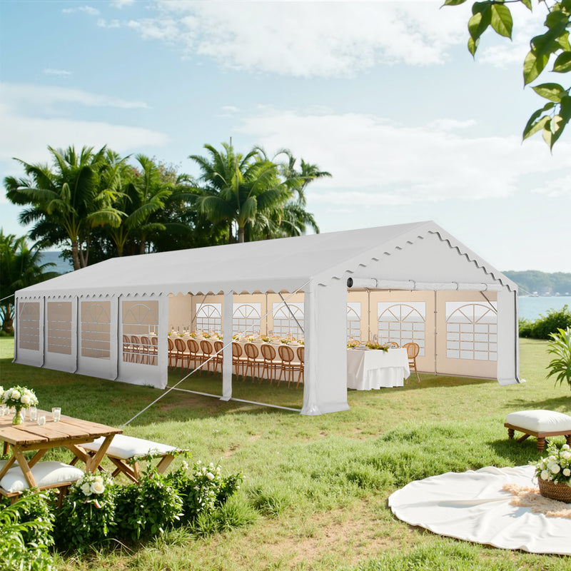 Phi Villa Heavy Duty Party Tent Wedding Event Shelter with Removable Sidewalls