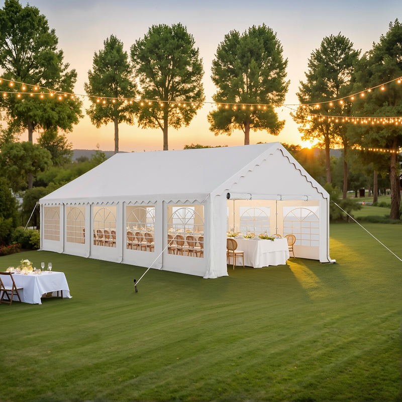 Phi Villa Heavy Duty Party Tent Wedding Event Shelter with Removable Sidewalls