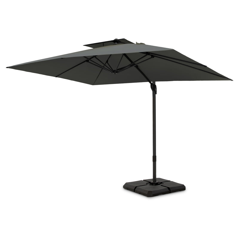 PHI VILLA 10ft Outdoor Patio Automatic Hydraulic Cantilever Parasols Umbrella