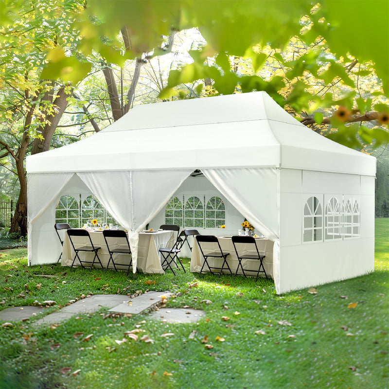 Phi Villa Outdoor Pop up Canopy Tent Gazebo for Party Wedding Gazebo Tent with wheeled storage bag