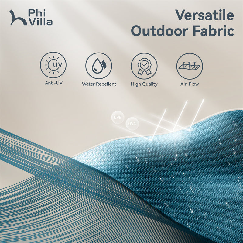 PHI VILLA 13ft Double-Sided Outdoor Large Umbrella