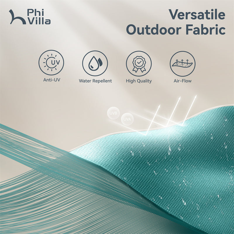 PHI VILLA 13ft Double-Sided Outdoor Large Umbrella