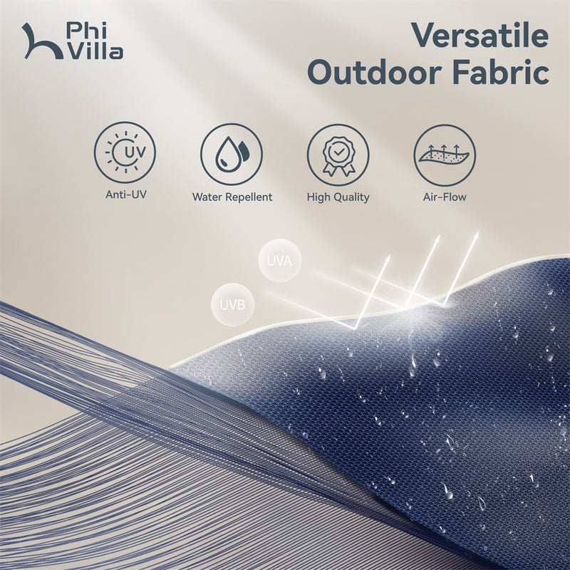 PHI VILLA 13ft Double-Sided Outdoor Large Umbrella