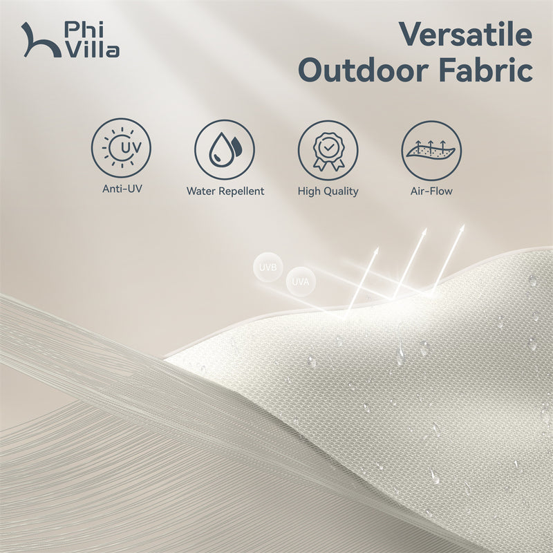 PHI VILLA 13ft Double-Sided Outdoor Large Umbrella