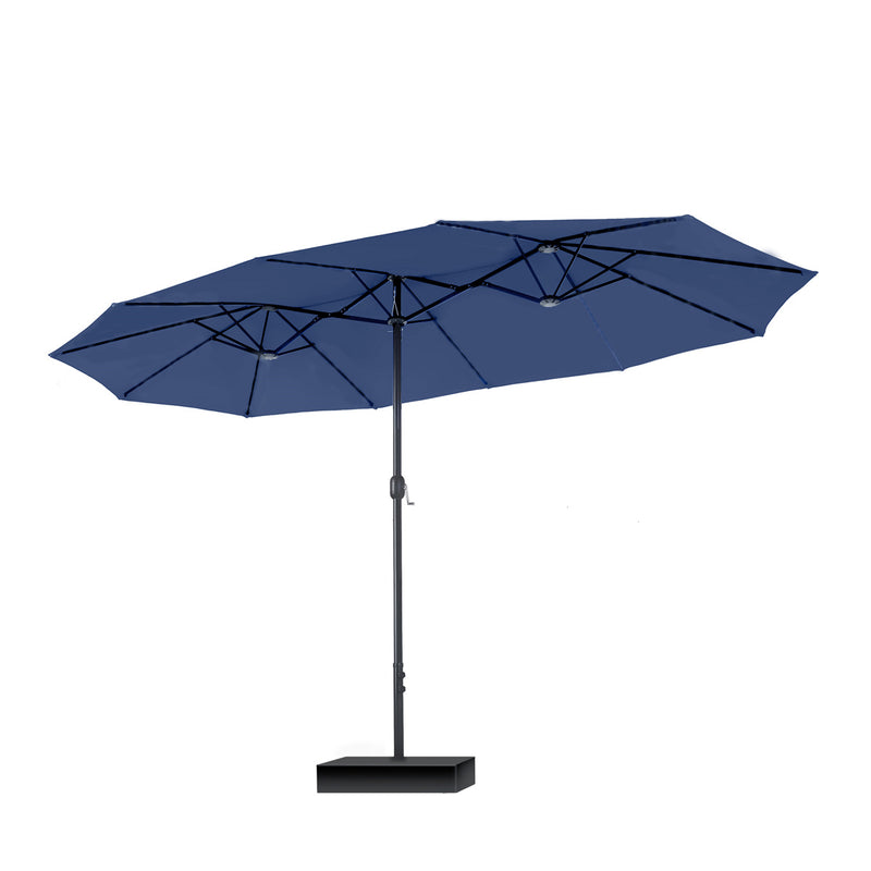 PHI VILLA 15ft 11-Color Double-Sided Patio Extra Large Twin Umbrella