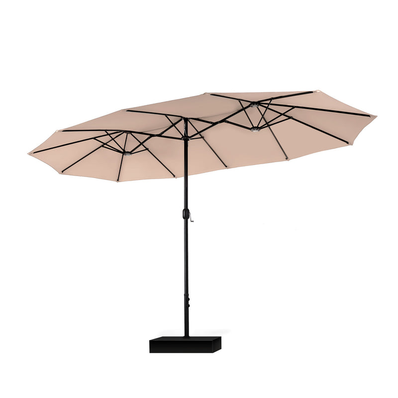 PHI VILLA 15ft 11-Color Double-Sided Patio Extra Large Twin Umbrella