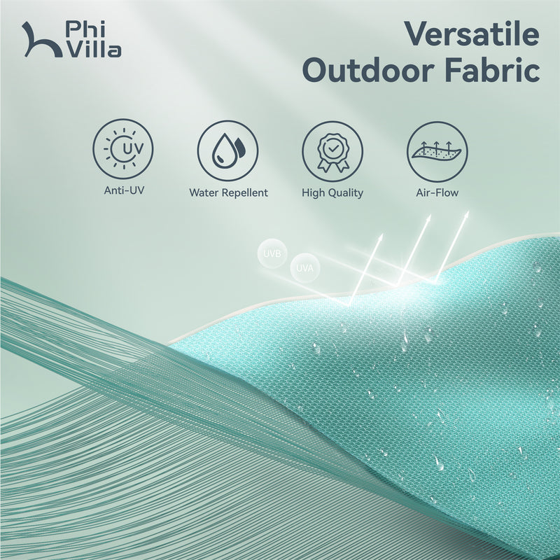 PHI VILLA 15ft Double-Sided Patio Extra Large Twin Umbrella