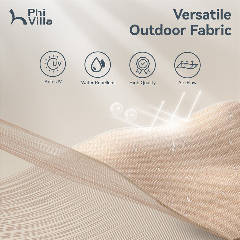 PHI VILLA 15ft Double-Sided Patio Extra Large Twin Umbrella