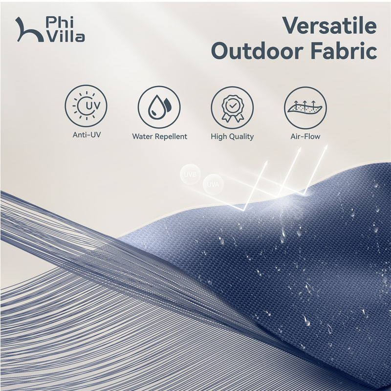 PHI VILLA 15ft 11-Color Double-Sided Patio Extra Large Twin Umbrella