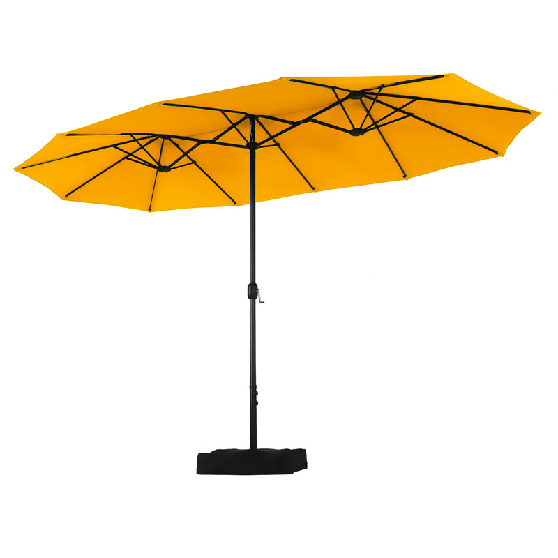 PHI VILLA 15ft Double-Sided Patio Extra Large Twin Umbrella