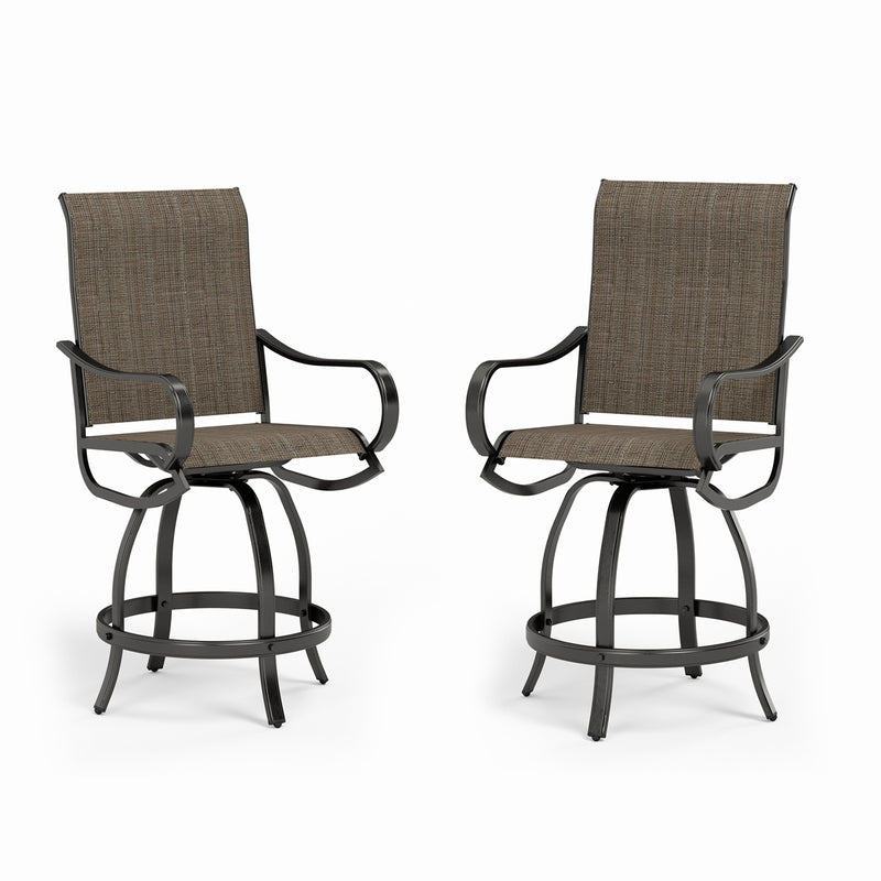 swivel bar stools for outdoor kitchen island 2 seats