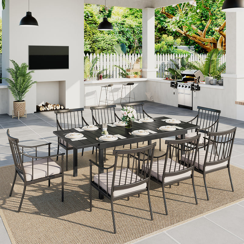 6-8 Person Extenable Outdoor Dining Table PHI VILLA